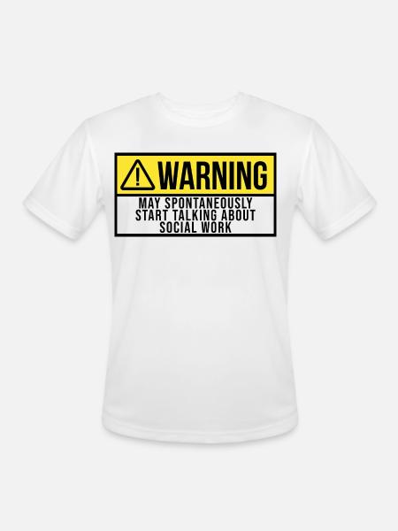 Social Work - Men's Moisture Wicking Performance T-Shirt - white