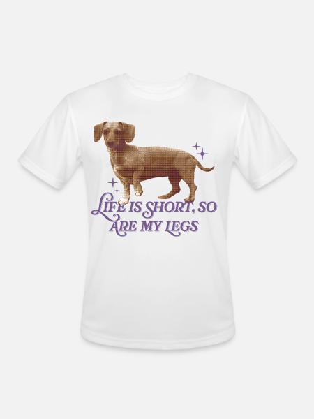 Life Is Short  - Men's Moisture Wicking Performance T-Shirt - white