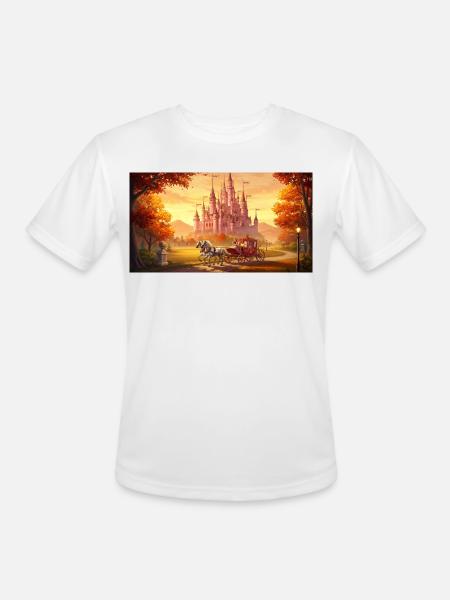 "A captivating digital painting - Men's Moisture Wicking Performance T-Shirt - white