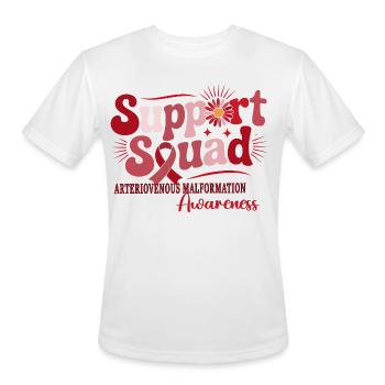 Support Squad Arteriovenous Malformation Awareness - Men's Moisture Wicking Performance T-Shirt - white - Front - Jackson (183cm)