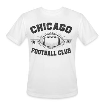 Chicago Football Club Emblem - Men's Moisture Wicking Performance T-Shirt - white - Front - Jackson (183cm)
