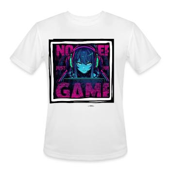 Neon Gamer Girl - Men's Moisture Wicking Performance T-Shirt - white - Front - Jackson (183cm)