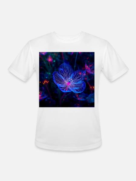 Translucent Blue - Men's Moisture Wicking Performance T-Shirt - white