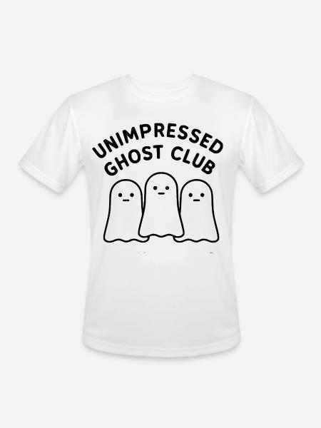 Unimpressed Ghost Club - Men's Moisture Wicking Performance T-Shirt - white