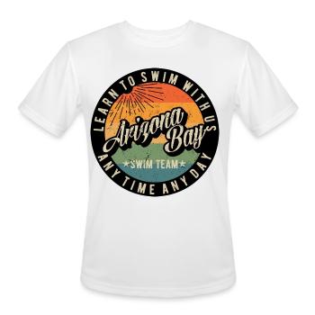 Arizona Bay Swim Team Retro Sunset - Men's Moisture Wicking Performance T-Shirt - white - Front - Jackson (183cm)
