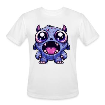 Hyped Monsters Shock and Awe - Men's Moisture Wicking Performance T-Shirt - white - Front - Jackson (183cm)