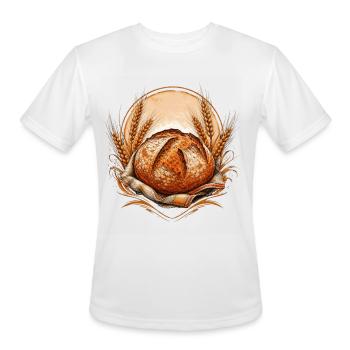 Artisan Sourdough Baker Rustic - Men's Moisture Wicking Performance T-Shirt - white - Front - Jackson (183cm)