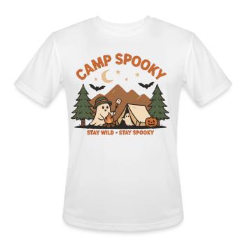 Camp Spooky – Stay Wild Stay Spooky Halloween - Men's Moisture Wicking Performance T-Shirt - white - Front - Jackson (183cm)