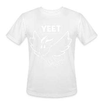 Mothman Yeet Cryptid Lover Funny Mothman - Men's Moisture Wicking Performance T-Shirt - white - Front - Jackson (183cm)