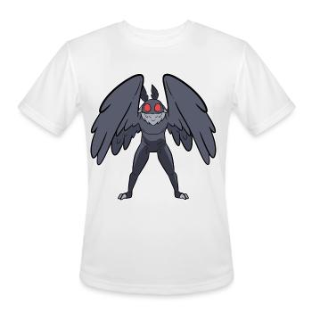 Mothman Mythical Creatures Folklore Cryptid - Men's Moisture Wicking Performance T-Shirt - white - Front - Jackson (183cm)