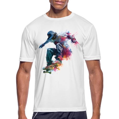Skateboarding: Ride the Colors - Men's Moisture Wicking Performance T-Shirt