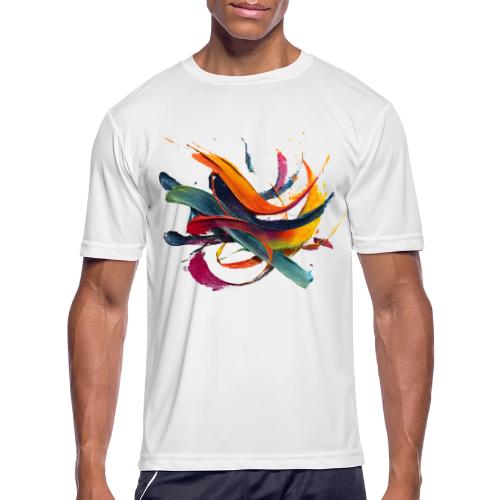 Colorful Waves - Men's Moisture Wicking Performance T-Shirt