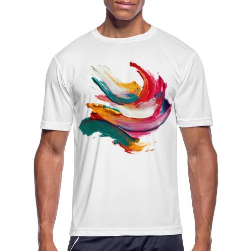 Colorful brushstrokes - Men's Moisture Wicking Performance T-Shirt