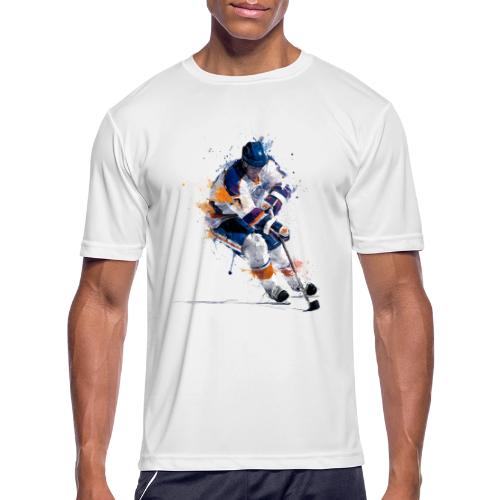 Hockey: Icy Streaks - Men's Moisture Wicking Performance T-Shirt