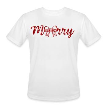 Christmas - Men's Moisture Wicking Performance T-Shirt - white - Front - Jackson (183cm)