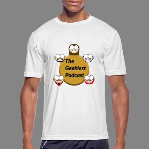 The Geekiest Podcast Logo - Men's Moisture Wicking Performance T-Shirt