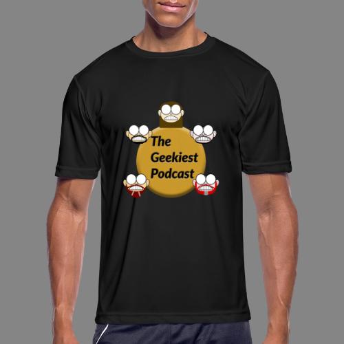 The Geekiest Podcast Logo - Men's Moisture Wicking Performance T-Shirt