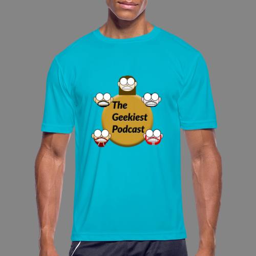 The Geekiest Podcast Logo - Men's Moisture Wicking Performance T-Shirt