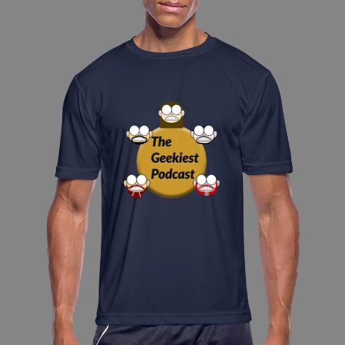 The Geekiest Podcast Logo - Men's Moisture Wicking Performance T-Shirt