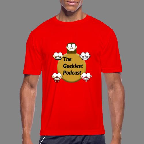 The Geekiest Podcast Logo - Men's Moisture Wicking Performance T-Shirt