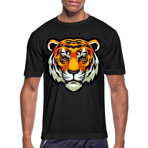 Tiger Fashion Feline Animal, Tiger Willing Success - Men's Moisture Wicking Performance T-Shirt