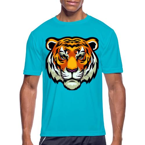 Tiger Fashion Feline Animal, Tiger Willing Success - Men's Moisture Wicking Performance T-Shirt