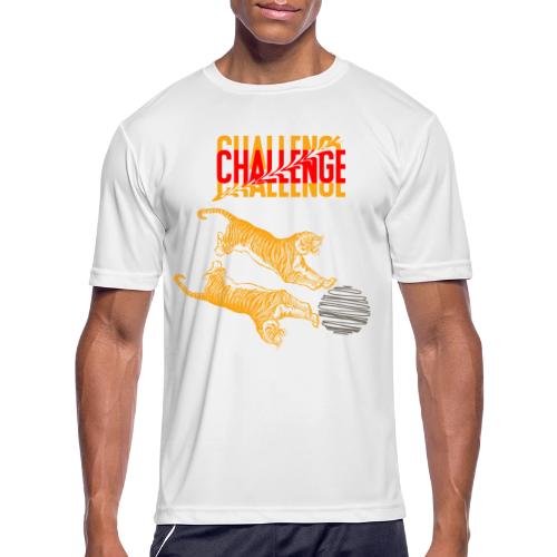 Double tiger fashion, jungle feline animals. - Men's Moisture Wicking Performance T-Shirt