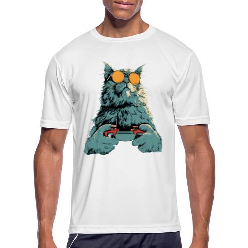 Cat: Fluff Mode On - Men's Moisture Wicking Performance T-Shirt