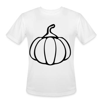 Pumpkin Halloween Motive clip art vector design - Men's Moisture Wicking Performance T-Shirt - white - Front - Jackson (183cm)