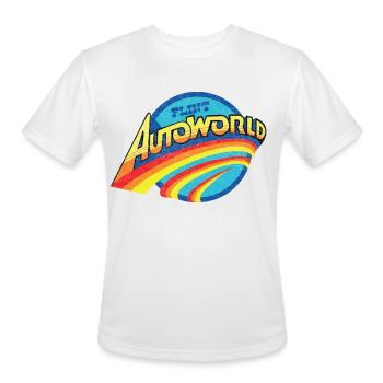 Classic Vintage Flint Autoworld - Men's Moisture Wicking Performance T-Shirt - white - Front - Jackson (183cm)