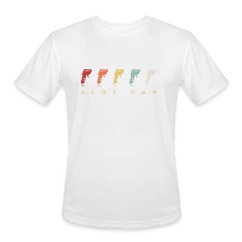 Slot Car Racing Slotcar Retro Vintage - Men's Moisture Wicking Performance T-Shirt - white - Front - Jackson (183cm)