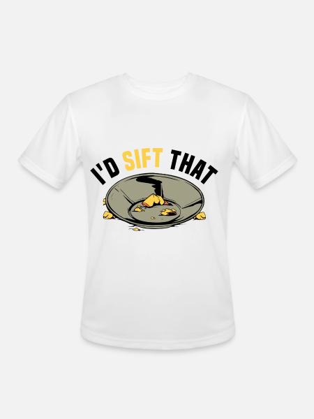 Panning for gold - Men's Moisture Wicking Performance T-Shirt - white