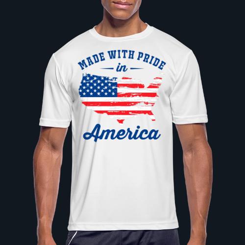 Made with pride in America - Men's Moisture Wicking Performance T-Shirt