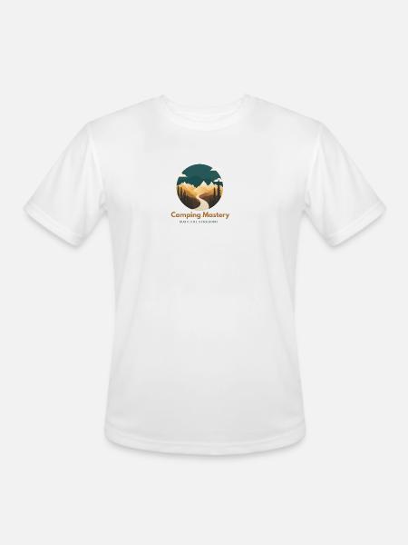Camping Mastery Survival Symphony - Men's Moisture Wicking Performance T-Shirt - white