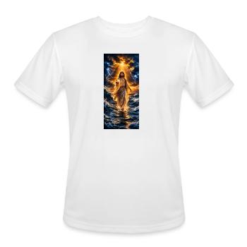 Walk with me - Men's Moisture Wicking Performance T-Shirt - white - Front - Jackson (183cm)