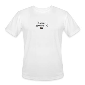 Crimson Capsule - Men's Moisture Wicking Performance T-Shirt - white - Front - Jackson (183cm)