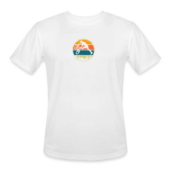 Retro Sunset BMX Rider - Men's Moisture Wicking Performance T-Shirt - white - Front - Jackson (183cm)