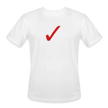 clip art - Men's Moisture Wicking Performance T-Shirt - white - Front - Jackson (183cm)