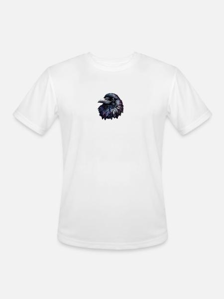 Raven - Men's Moisture Wicking Performance T-Shirt - white