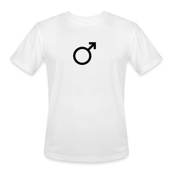 clip art - Men's Moisture Wicking Performance T-Shirt - white - Front - Jackson (183cm)