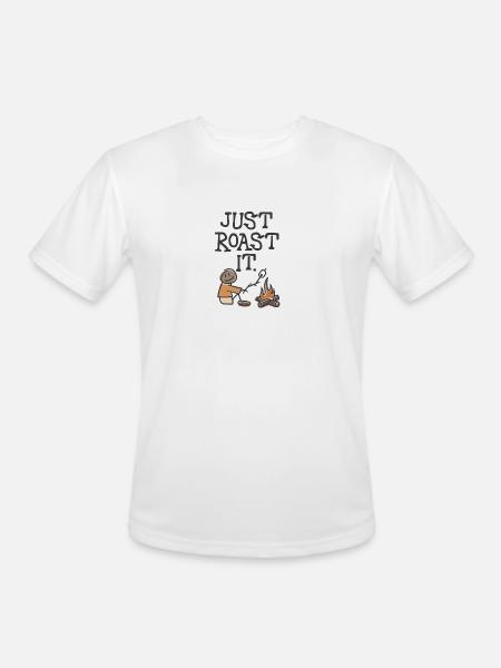Just Roast It - Men's Moisture Wicking Performance T-Shirt - white