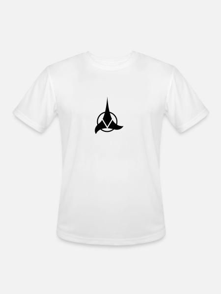 Klingon - VECTOR - Men's Moisture Wicking Performance T-Shirt - white