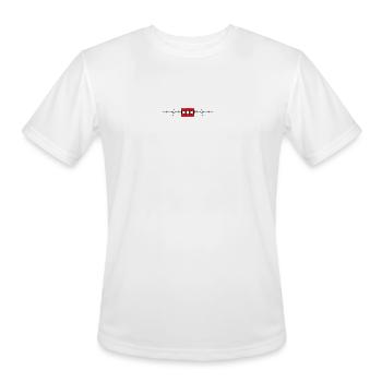 Amsterdam Flag Heartbeat - Men's Moisture Wicking Performance T-Shirt - white - Front - Jackson (183cm)