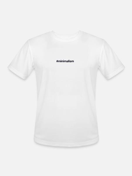 MINIMALISM - Men's Moisture Wicking Performance T-Shirt - white