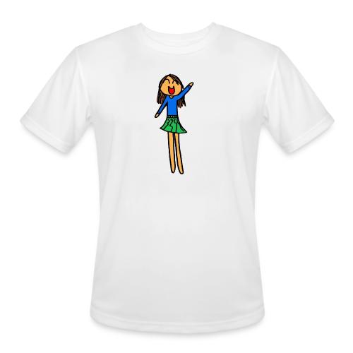 Sophia, Black Outline, Full Color (tshirts) - Men's Moisture Wicking Performance T-Shirt