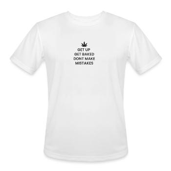 Leaf - Men's Moisture Wicking Performance T-Shirt - white - Front - Jackson (183cm)