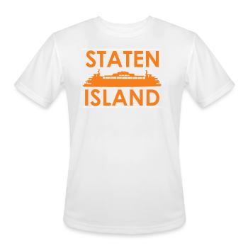 Staten Island Ferry The Fifth Borough NYC - Men's Moisture Wicking Performance T-Shirt - white - Front - Jackson (183cm)