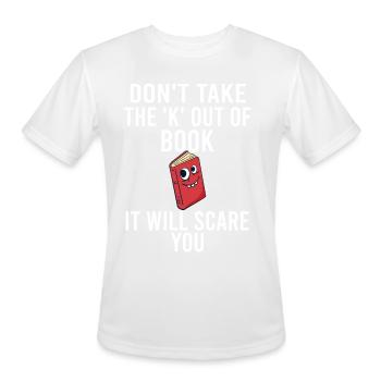 Book for book lover read books or romance fantasy - Men's Moisture Wicking Performance T-Shirt - white - Front - Jackson (183cm)