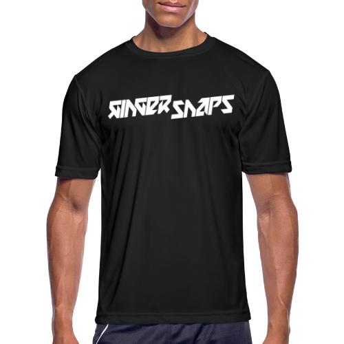 Ginger Snap5 logo (one line white) - Men's Moisture Wicking Performance T-Shirt