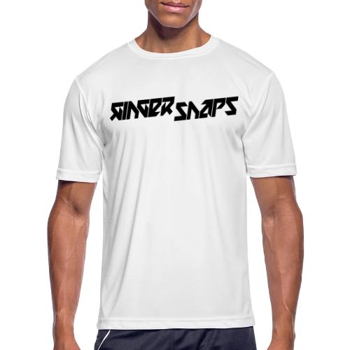 Ginger Snap5 logo (slim black) - Men's Moisture Wicking Performance T-Shirt